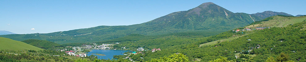 白樺湖と蓼科山